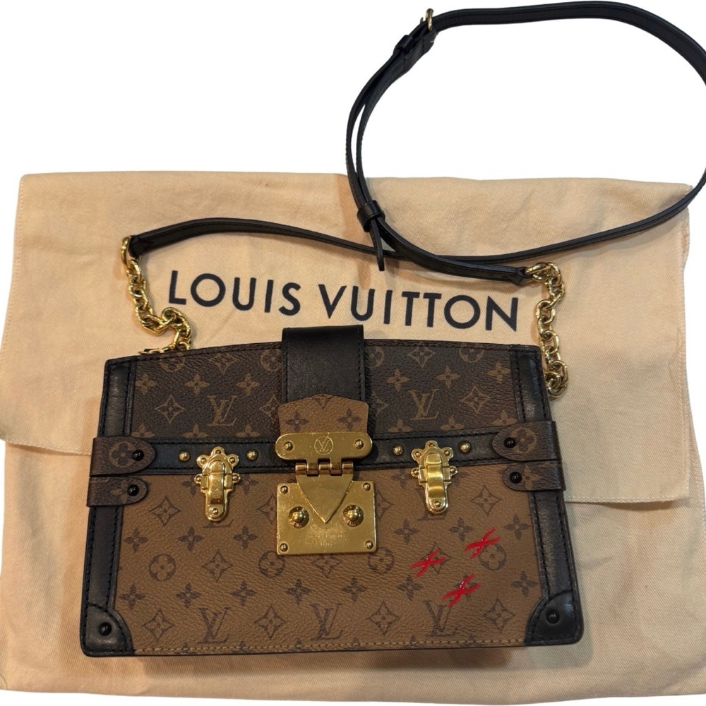 Louis Vuitton Monogram Clutch Trunk Reverse Crossbody